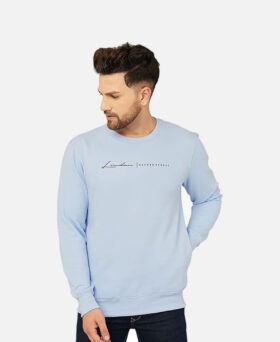 Men Full Sleeve Color Block Cotton Sweatshirt